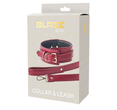 BLAZE ELITE COLLAR AND LEASH RED